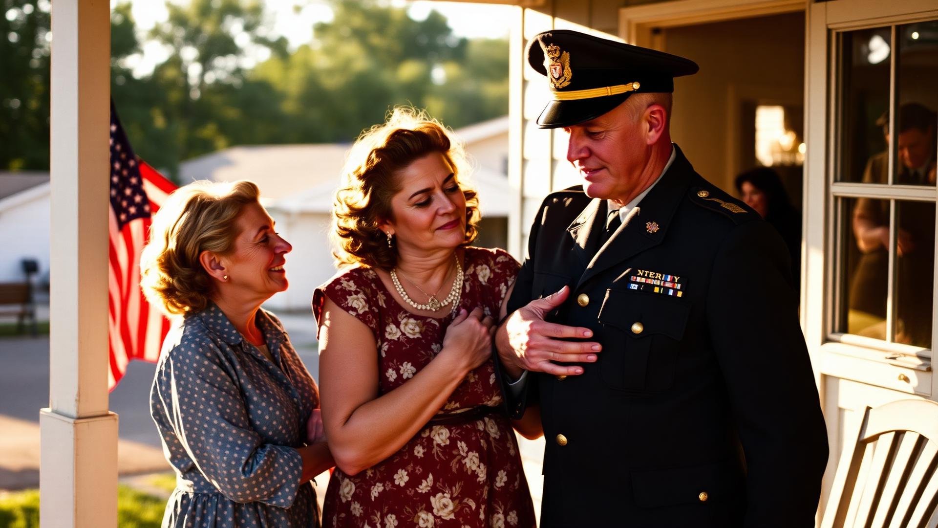 Veteran returning home to family